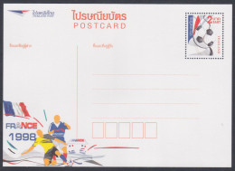 Thailand 2014 Mint Postcard Football, Soccer, Sport, Sports, Worldcup, France, Post Card, Postal Stationery - Thailand
