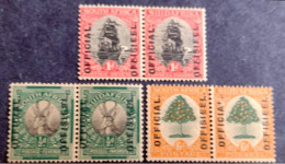 D22271  South Africa Yv S2-7 - 1926-27 - Lightly Darkened Gum - 110,00 (750) - Dienstzegels