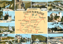 CP Avec Carte Géographique Et Multivues  LA SUISSE NORMANDE - Other & Unclassified