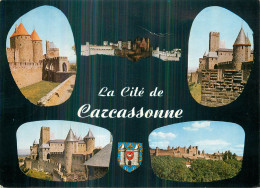 La Cité De CARCASSONNE . CP Multivues - Carcassonne
