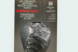 SHIMIZU UICHI . Céramiste Japonais .  Exp 1996 - Publicité