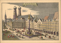 72373209 Muenchen Marienplatz Stich Von M. Merian  Muenchen - Muenchen