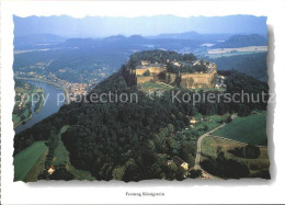 72372982 Koenigstein Saechsische Schweiz Festung Und Stadt Fliegeraufnahme Koeni - Königstein (Sächs. Schw.)
