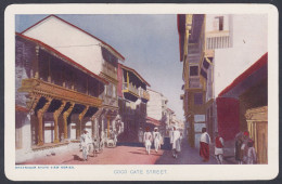 Inde India Old VIntage Photocards? Postcard? Photo, Gogo Gate Street, Bhavnagar State View Series - Inde