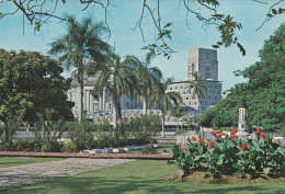 Singapore Queen Elizabeth Walk Old Postcard 1970 Sent To Yugoslavia - Singapore