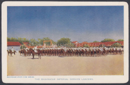 Inde India Bhavnagar Princely State Old Vintage Photocards? Postcard? Imperial Service Lancers, Army, Horse, View Series - Inde