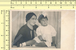 REAL PHOTO 1930's Mother & Child, Woman And Kid Girl  Mère Et Enfant, Femme Et Fillette - Personnes Anonymes