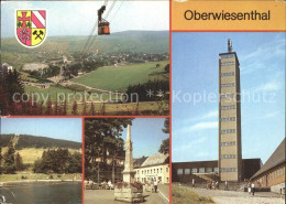 72372253 Oberwiesenthal Erzgebirge Panorama Freibad Markt Postmeilensaeule Ficht - Oberwiesenthal