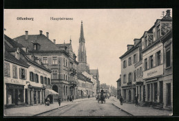 AK Offenburg, Hauptstrasse, Bazar Marquardt, Cafe  - Offenburg