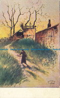 R652517 Village. The Woman Is Walking Down The Road. H. G. Zimmerman - World