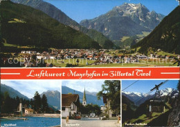 72371074 Mayrhofen Zillertal Waldbad Dorfpartie Penken Seilbahn Mayrhofen - Other & Unclassified