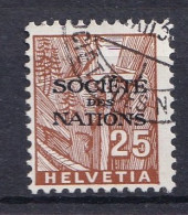Marke Aufdruck Société Des Nations Gestempelt (i120608) - Dienstzegels