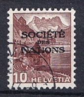 Marke Aufdruck Société Des Nations Gestempelt (i120706) - Service