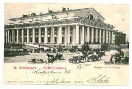 RUS 14 - 9470 SAINT PETERSBURG, Bursary, Russia - Old Postcard - Used - 1901 - Russia