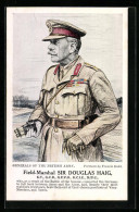Künstler-AK Field-Marshal Sir Douglas Haig, British Army, Heerführer  - Guerre 1914-18
