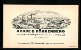 AK Hamburg-St.Georg, Fabrik Rohde & Dörrenberg, Böckmannstrasse 9  - Mitte
