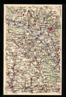 AK Kulmbach, Landkarte Der Region Südwestlich Der Stadt, WONA-Karte  - Carte Geografiche