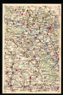 AK Kulmbach, WONA-Verlagskarte Der Umgebung Kulmbach-Hollfeld  - Carte Geografiche