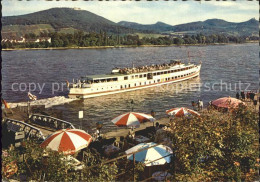 72369877 Bad Godesberg Blick Ueber Den Rhein Zum Siebengebirge Dampfer Bad Godes - Bonn