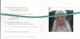 Marthe De Baene-Godderis, Beernem 1916, Brugge 2016. Honderdjarige. Foto - Obituary Notices