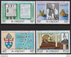 1977 St Vincent Windwar Diocese 4v. MNH SG N. 527/30 - Other & Unclassified