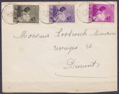 Env. Affr. N°447+448+450 Càd PINTE /8 VII 1937 Pour DINANT - Brieven En Documenten