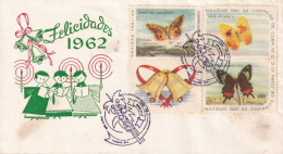 FDC 1962 CUBA - Papillons