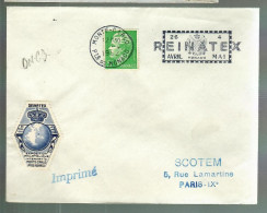 80523 -  REINATEX  1952 - Storia Postale