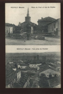 55 - NEUVILLY - PLACE DU FOUR ET RUE DE L'EGLISE - VUE PRISE DU CLOCHER - Autres & Non Classés