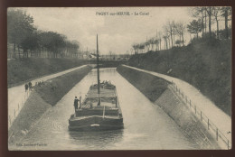 55 - PAGNY-SUR-MEUSE - LE CANAL - PENICHE - EDITEUR LOMBARD-VERDELET - Autres & Non Classés