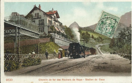 SUISSE - Chemin De Fer Des Rochers De Naye- Station De CAUX - Autres & Non Classés