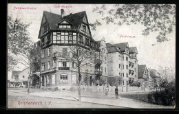AK Reichenbach I. V., Cafe Elysium Mit Zwickauerstrasse Und Parkstrasse  - Zwickau