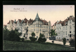 AK Auerbach I. V., Schul-Strasse Und Moltke-Strasse  - Auerbach (Vogtland)