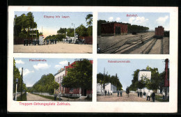 AK Zeithain, Truppenübungsplatz Mit Bahnhof Und Rabenhorststrasse  - Zeithain