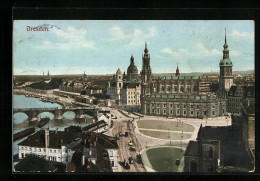 AK Dresden, Altstadt Aus Der Vogelschau  - Dresden