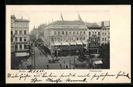 AK Berlin, Strassenpartie Mit Victoria Café  - Mitte