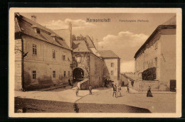 AK Hermannstadt, Fleischergasse Und Rathaus  - Romania