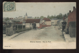 80 - AILLY-SUR-SOMME - RUE DU PONT - CARTE COLORISEE - Andere & Zonder Classificatie