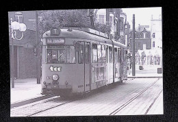 Cp, Chemin De Fer, Gros Plan Sur Le Mongy, 59, Tramway Articulé Düwag 373 Au Terminus De Tourcoing, Juin 1993, Vierge - Tramways