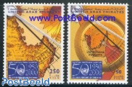 United Arab Emirates 2000 Meteorology 2v, Mint NH, Science - Various - Meteorology - Maps - Klima & Meteorologie