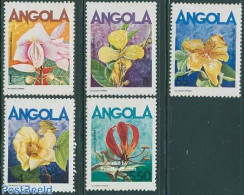 Angola 1985 Flowers 5v, Mint NH, Nature - Flowers & Plants - Orchids - Angola