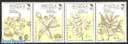 Angola 1992 Medical Plants 4v [:::] Or [+], Mint NH, Health - Nature - Health - Flowers & Plants - Angola