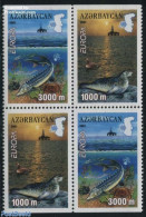 Azerbaijan 2001 Europa 4v [+] Or [:::], Mint NH, History - Nature - Science - Europa (cept) - Fish - Sea Mammals - Min.. - Fishes