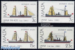 Malta 1985 Ships 4v, Mint NH, Transport - Ships And Boats - Bateaux