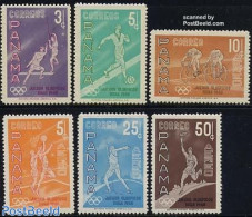Panama 1960 Olympic Games 6v, Mint NH, Sport - Basketball - Cycling - Fencing - Olympic Games - Basketbal