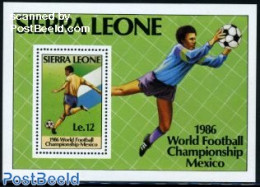 Sierra Leone 1986 World Cup Football S/s, Mint NH, Sport - Football - Autres & Non Classés