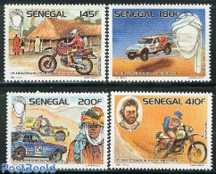 Senegal 1988 Paris-Dakar Rallye 4v, Mint NH, Sport - Transport - Autosports - Sport (other And Mixed) - Automobiles - .. - Autos