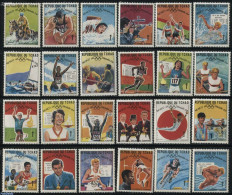 Chad 1969 Olympic Winners 24v, Mint NH, Nature - Sport - Horses - Athletics - Boxing - Cycling - Kayaks & Rowing - Oly.. - Sonstige & Ohne Zuordnung