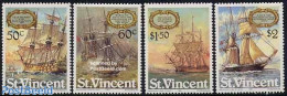 Saint Vincent 1981 Historical Ships 4v, Mint NH, Transport - Ships And Boats - Bateaux