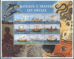 Congo Dem. Republic, (zaire) 2001 Historical Ships 9v M/s, Mint NH, History - Nature - Transport - History - Sea Mamma.. - Bateaux